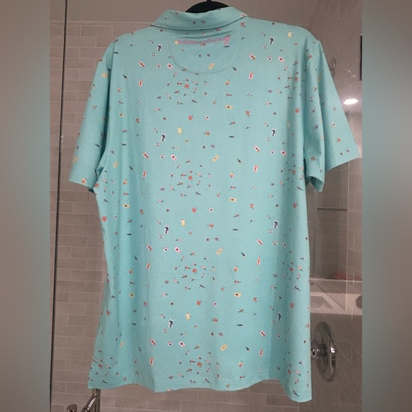William Murray Gold “The Deep End Polo” in Turquoise - Picture 4 of 5